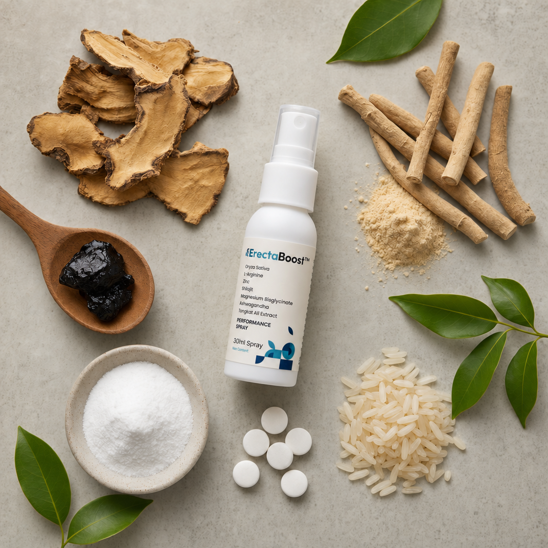 ErectaBoost with its ingredients